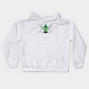 Green smoke of peace Kids Hoodie